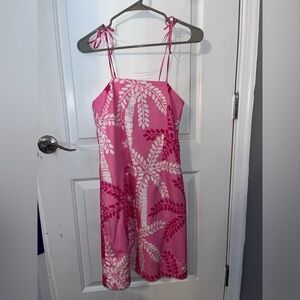 Lilly Pulitzer Vintage Pink Palm Tree Dress